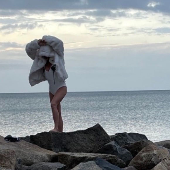 ❣️HOST PICK❣️ BCBG Lux Faux Fur Walker Jacket with Hood NWT - Picture 3 of 9